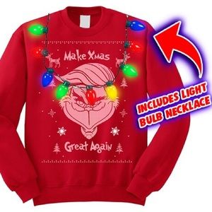 Donald Trump Grinch Make X Mas Great Again Sweater